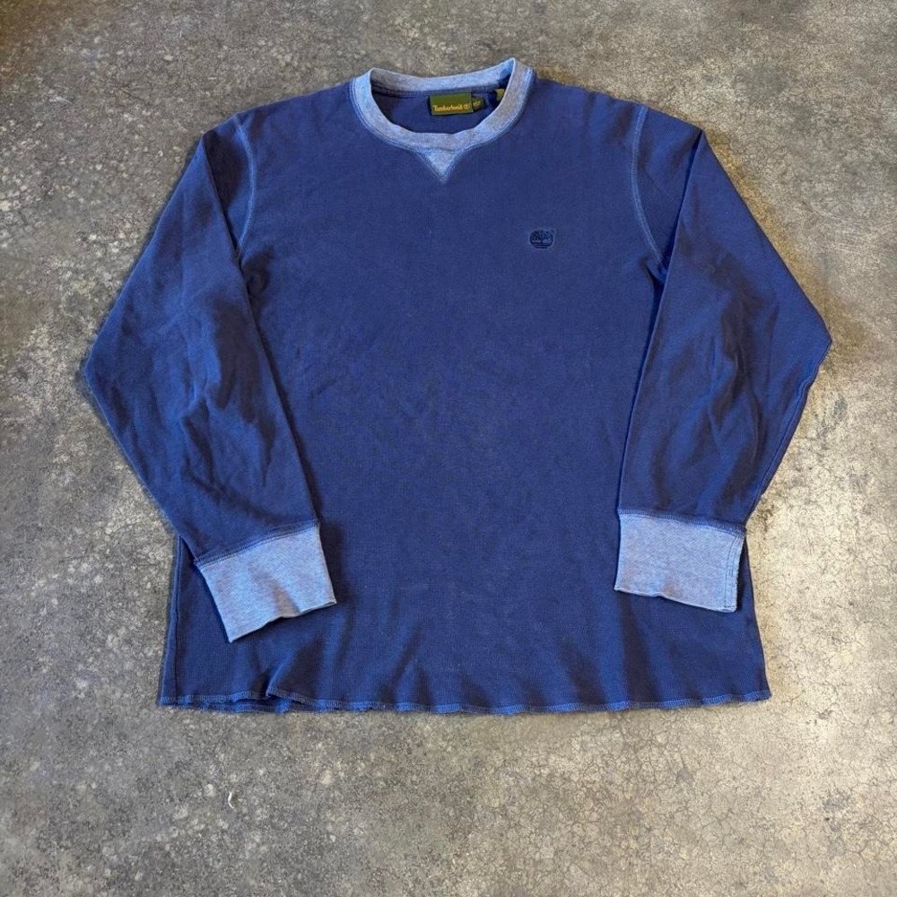 2000s timberland navy knit thermal‎
